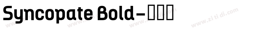 Syncopate Bold字体转换